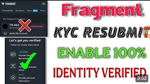 Fragment identity failed l Fragment problem solved l Fragment identity verification l Stars buy sell