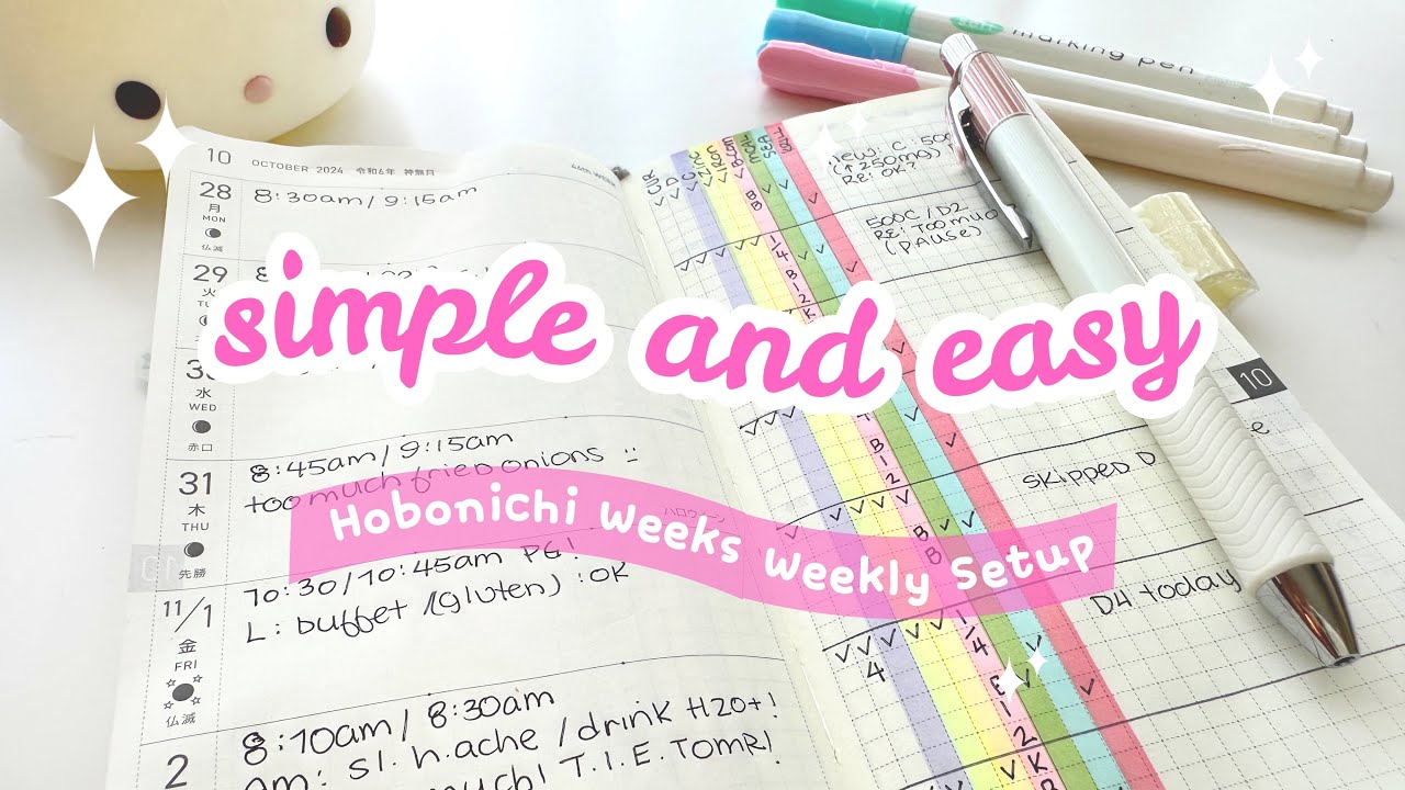 How I Setup & Use My Hobonichi Weeks | Simple & Functional Layout