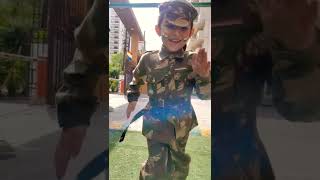 Cute little Indian army fan 🇮🇳🇮🇳🇮🇳