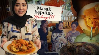 Masak kepiting HIDUP !