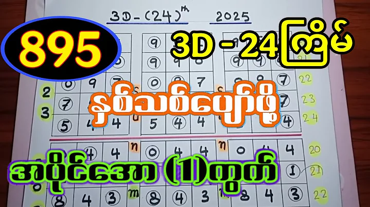 3D (30.12.2025) ၂၄ကြိမ်အတွက် ပြန်စရာမလို ဒဲ့တစ်ကွက်ကောင်း