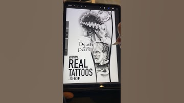 Download the procreate app and brushes @ www.RealTattoos.SHOP