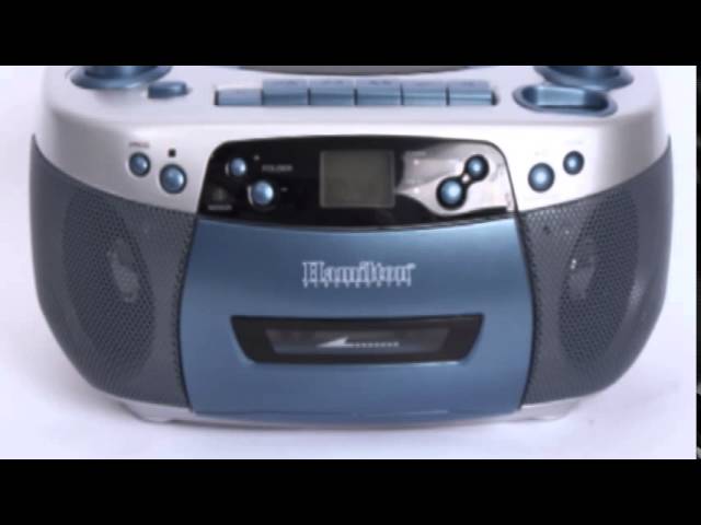 HamiltonBuhl AudioStar Boombox Radio, CD, USB, Cassette Player with Tape  and CD to MP3 Converter