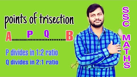 HOW TO FIND "TRISECTIONAL POINTS" #COORDINATE GEOMETRY#