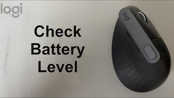 Logitech MX Vertical How To Check Battery Level - DIY EASY