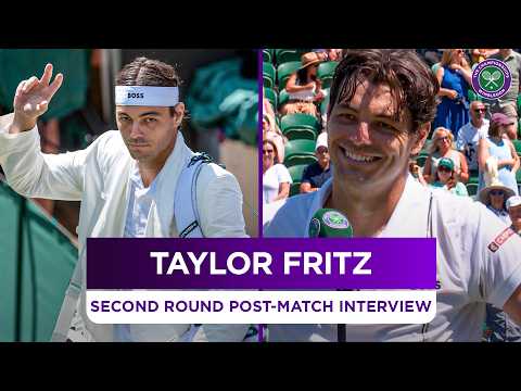 "Just going full rip off!" | Taylor Fritz on his pre-match look | Second Round Post-match Interview