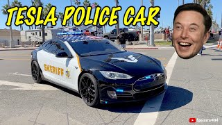 FUNNIEST Tesla Police Car!