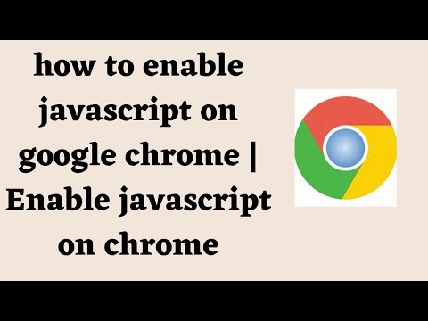 how to enable javascript on google chrome | Enable javascript on chrome