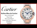 ▶ Cartier Ballon Bleu de Cartier Rose Gold/Steel 36mm Silver Dial Rose Gold Bezel W2BB0003 - REVIEW