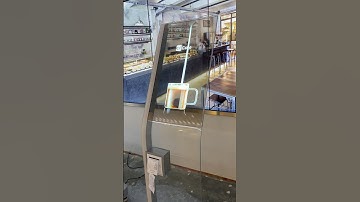 Transparent OLED display for coffee kiosk display #OLED #transparentoled #coffee