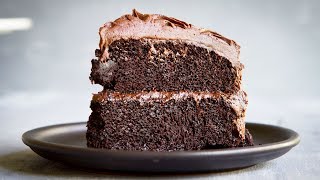 The Best (VEGAN) Chocolate Cake Recipe II (eggless, dairy-free)  - Hot Chocolate Hits