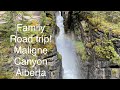 Road trip! visiting the stunning Maligne Canyon