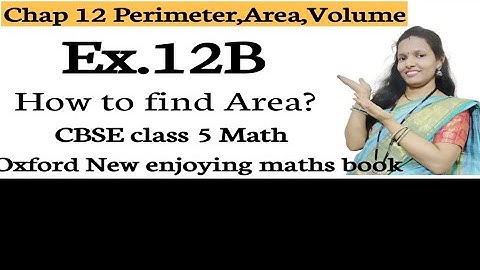 How to find Area of rectangle and square | CBSE Class-5 math