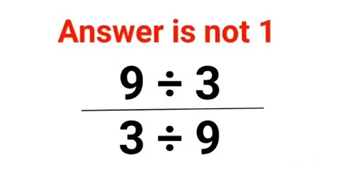 9÷3/(3÷9) Answer is not 1. Can you solve this Ukraine Math Test problem?#math #ukraine