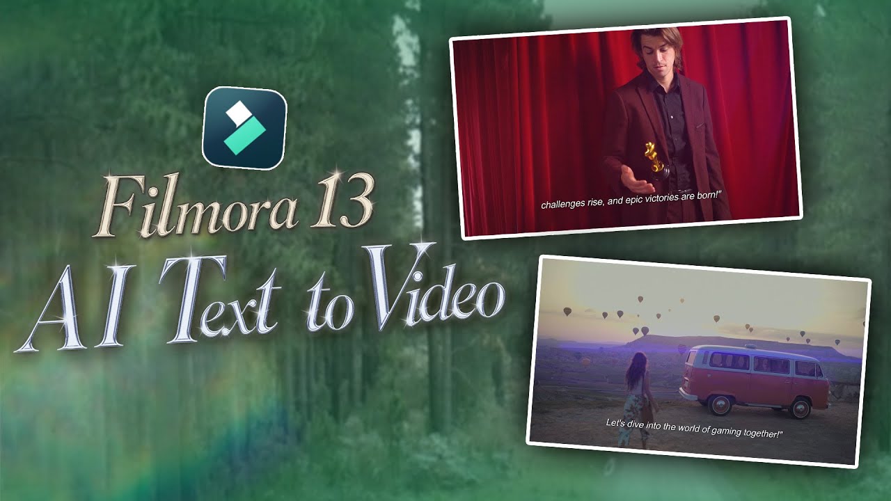 How to Make A Gaming Youtube Intro using AI Text to Video with Filmora ...