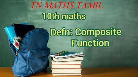 10th maths tn definition Composition function