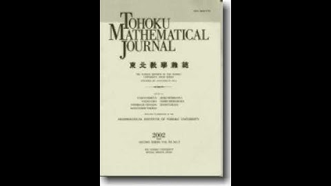 Tohoku Mathematical Journal | Wikipedia audio article