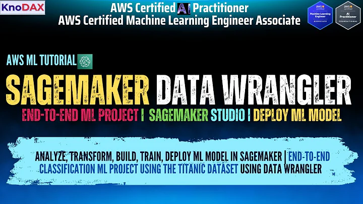 Amazon (AWS) SageMaker Data Wrangler | End-to-End ML Project | SageMaker Tutorial | SageMaker Studio