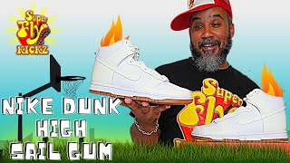 THE NIKE DUNK HIGH SAIL WHITE GUM BOTTOM RELEASE 11-19-2021 ARE U COPPING  MUST SEE 