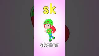 SK Blend Song - Phonics Learn to Read #shorts