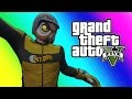 GTA 5 Online Funny Moments - No Gravity Flying Glitch!