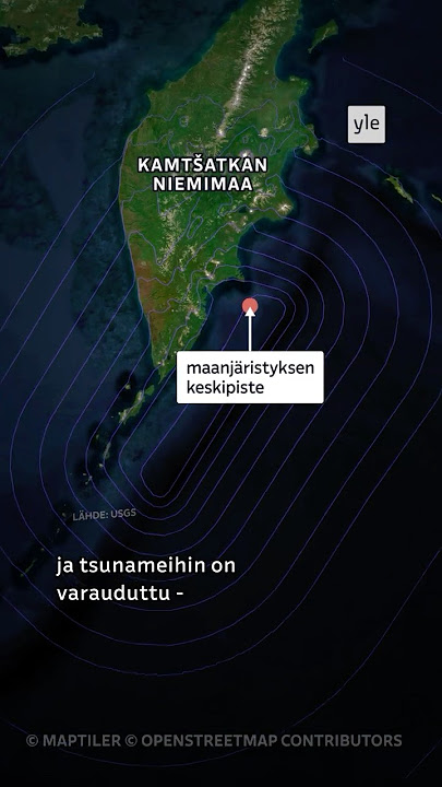 Maanjäristys Venäjällä: moni maa antanut tsunamivaroituksen