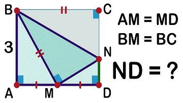 Find the length of the line segment of a rectangle. Geometry Challenge. Math Olympiad.