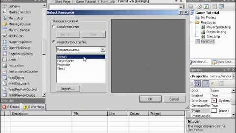 Visual Basic Game Tutorial Part 4 Shooting Bullets and Double Buffering