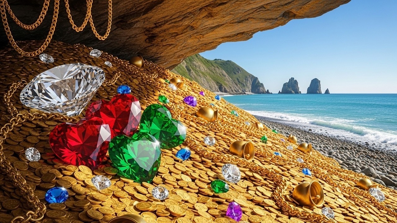 Amazing! Digging for gold at the bottom of the river. Digging for gold, precious stones at the river