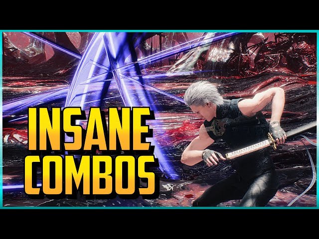 COMBOS DE VERGIL EM DEVIL MAY CRY 5 - TUTORIAL COMBOS BÁSICOS VERGIL DMC5  SPECIAL EDITION 