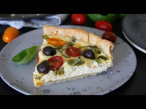 Video: Quick Curd Pie With Cheese And Tomatoes