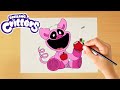 How to draw picky piggy  smiling critters  poppy playtime chapter 3 easy drawing