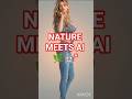 AI Fashion 2026: Nature Meets Luxury 🌿👗#shorts