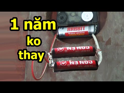 Video Chế đồng hồ vĩnh cửu pin 1 năm ko thay (đồng hồ treo... - youtube