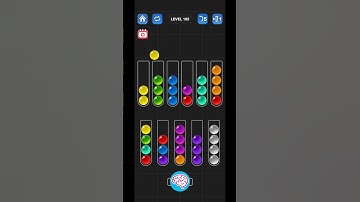 Lv 105 Ball Sort Puzzle - Color Game / 顏色分類遊戲 / ボールソーティングパズル (Guru Game)  #ballsortpuzzle