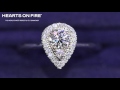 Destiny Teardrop Halo Diamond Engagement Ring - Hearts On Fire Melbourne