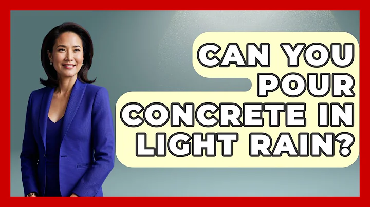 Can You Pour Concrete In Light Rain? - Civil Engineering Explained