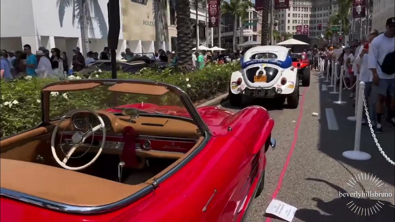Beverly Hills Car show 2025 Rodeo Drive YouTube
