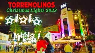 Torremolinos Christmas Lights 2023 Spain Christmas Walking Tour [4K]