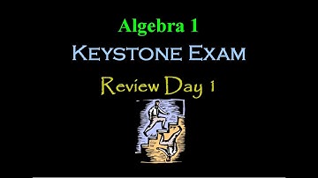 Keystone Exam Review Video 1