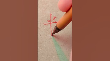 Chinese RICE - 米饭 Mǐfàn 米 rice 饭 meal😍| #chinese #mandarin #handwriting