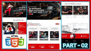 Information How To Make Complete Car Selling Website - HTML CSS & JavaScript | PART - 02 Guide