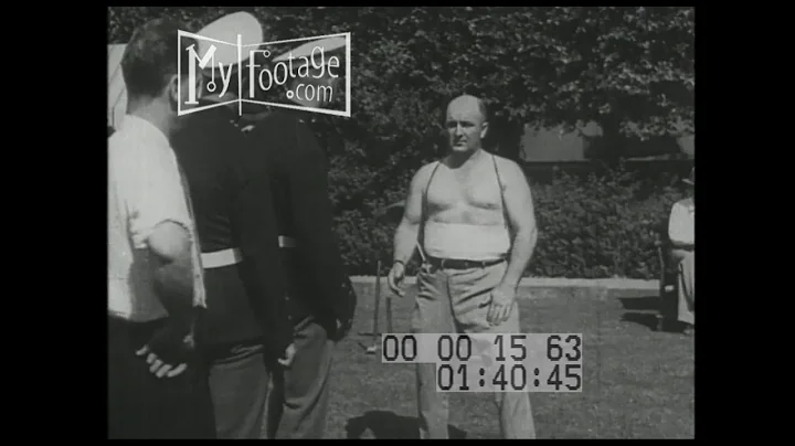 1930s Frank "Cannonball" Richards Takes Punches fr...