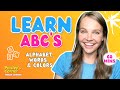 Learn abcs words and colors for toddlers  toddler learning  best learning for toddlers