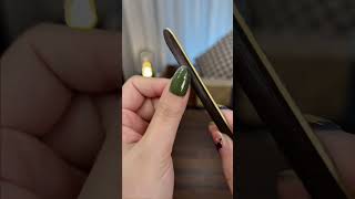 Gel nail stickers #Green nail art super flattering #Gel nail stickers #Nail art #Nail stickers #Nai