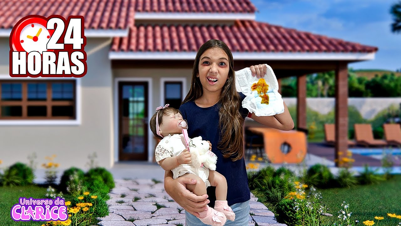 24 HORAS SENDO MÃE DE BEBÊ REBORN / Universo da Clarice