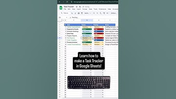 How to Make a Task Tracker in Google Sheets 2025 | Step-by-Step Tutorial for Beginners