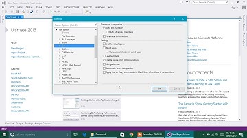Text Editor Settings in Visual Studio 2013 IDE