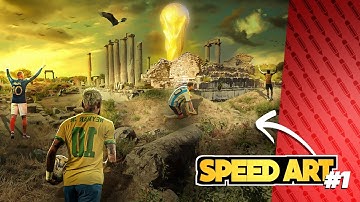 How to edit thumbnail like 433 | Speed art football thumbnail Photoshop #1