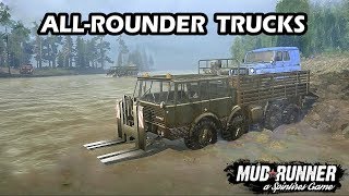 Spintires Mudrunner All Rounder Truck | Tatra 813 | Highwater map